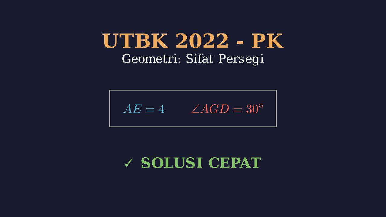 Geometri: Mencari Panjang Garis DG