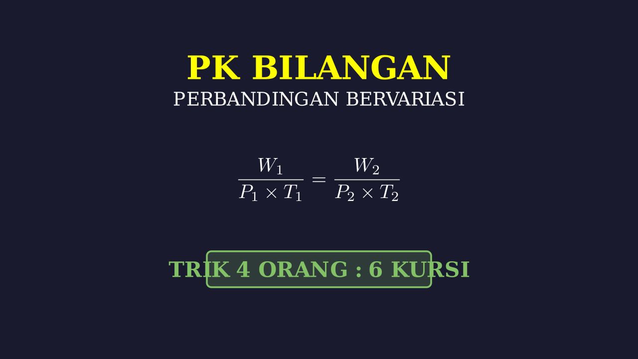 Perbandingan Bertingkat: Produksi Kursi