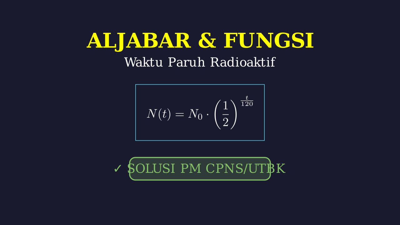Waktu Paruh: Peluruhan Radioaktif