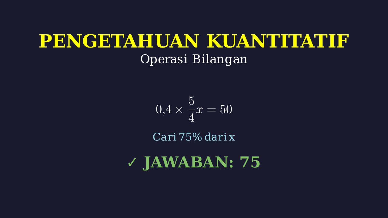 Menghitung Persentase dan Nilai Total