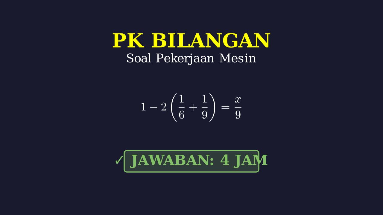 Menghitung Waktu Kerja Gabungan
