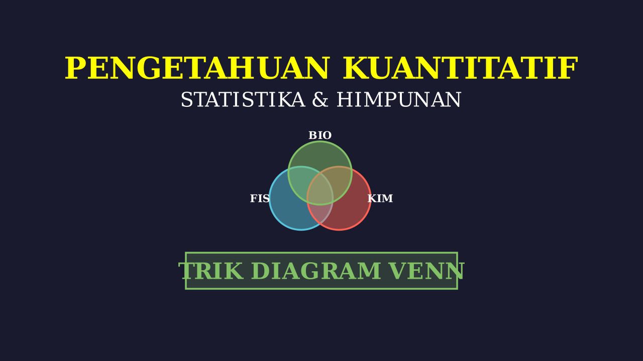 Diagram Venn: Data Mahasiswa Baru