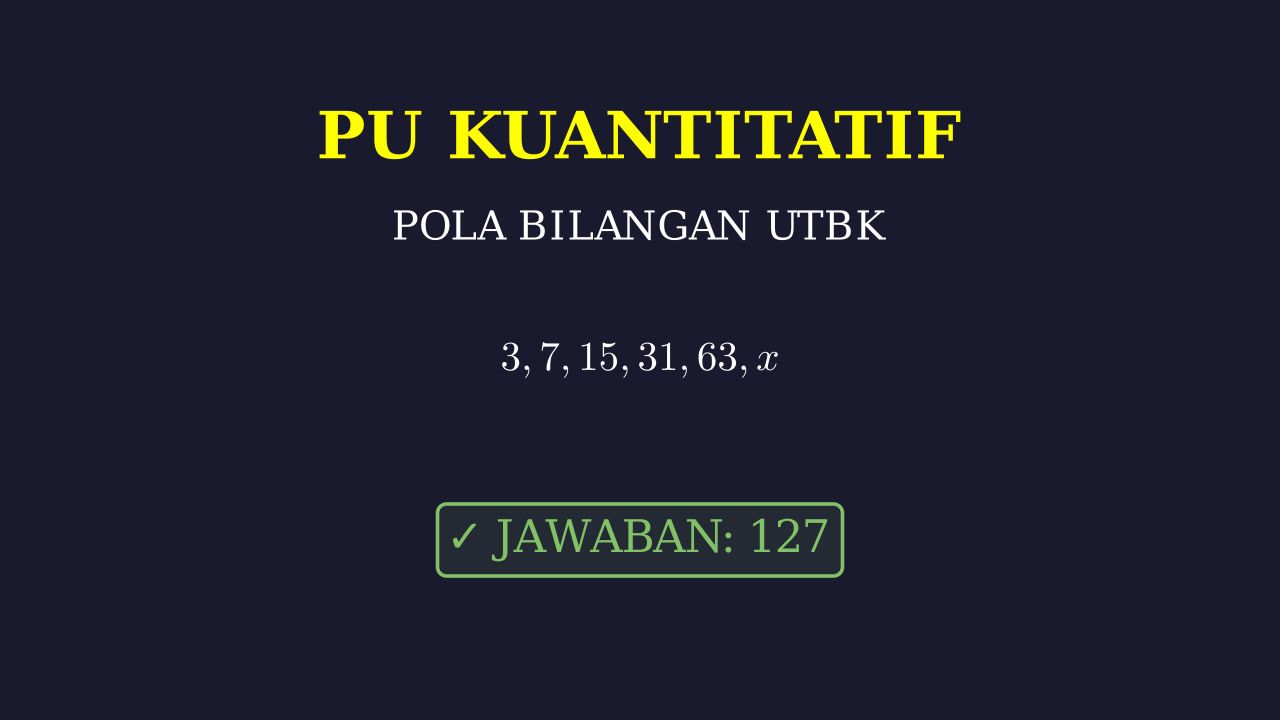 Latihan Soal UTBK dan Pembahasan