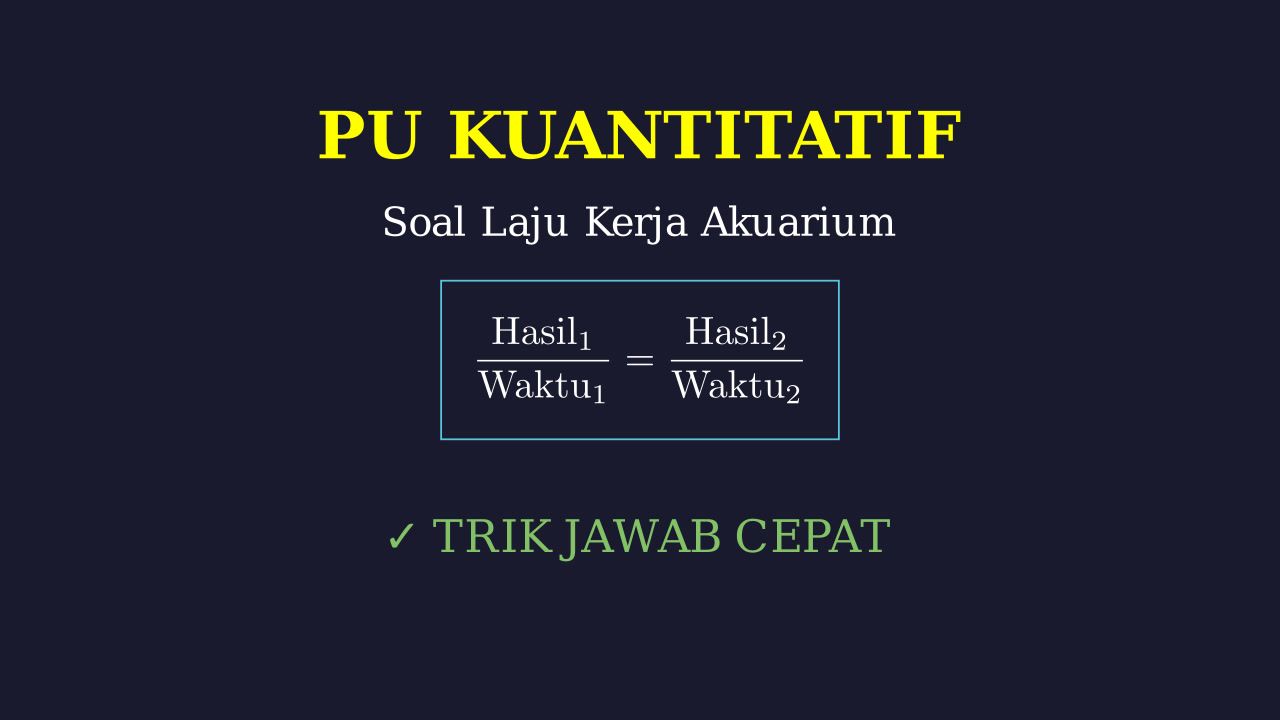 Soal Cerita: Produksi Akuarium