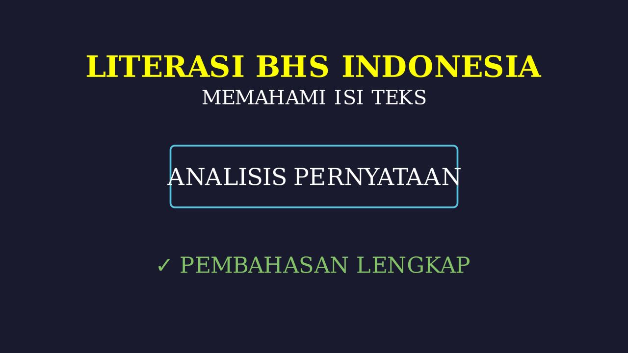 Pembahasan Soal Bertanda Centang