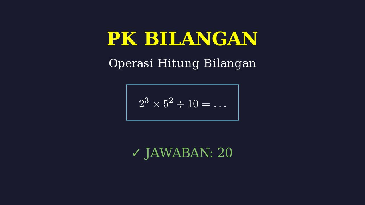 Operasi Hitung Bilangan