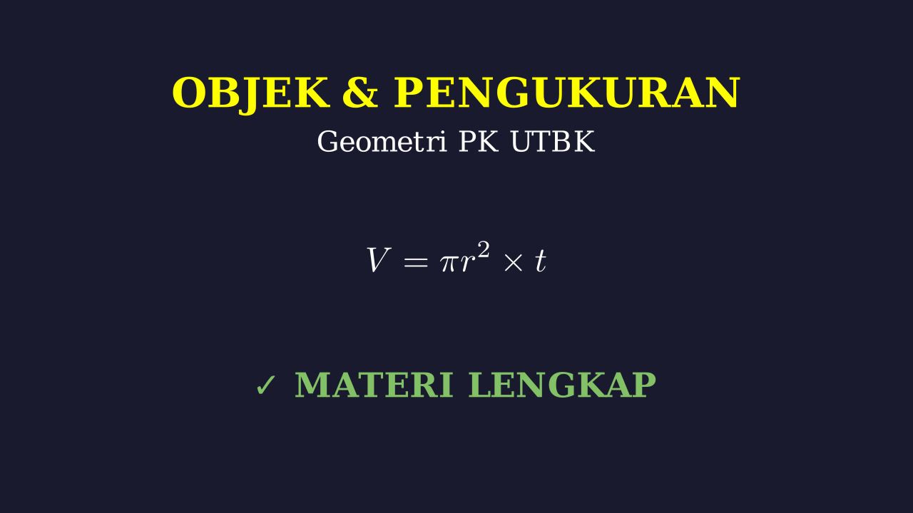 Geometri dan Pengukuran: Penalaran Kuantitatif