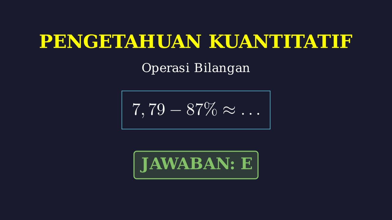 Estimasi Pengurangan: Desimal dan Persen