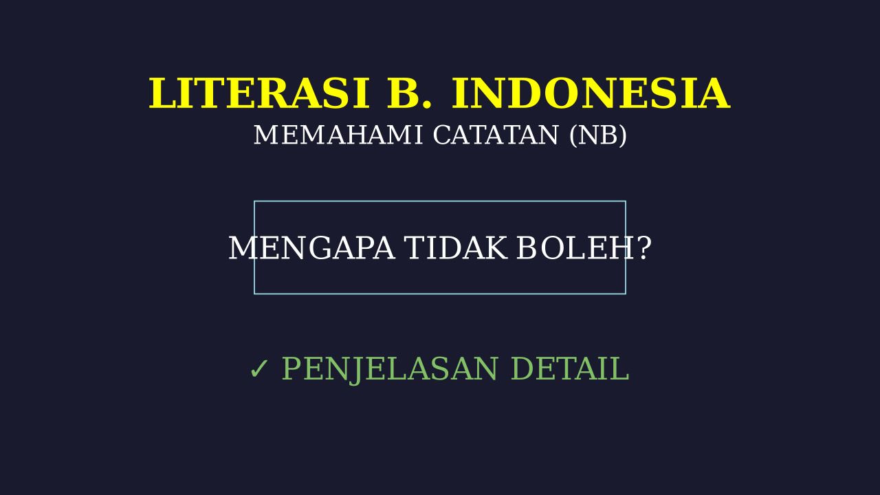 Memahami Aturan Dan Batasan Penggunaan