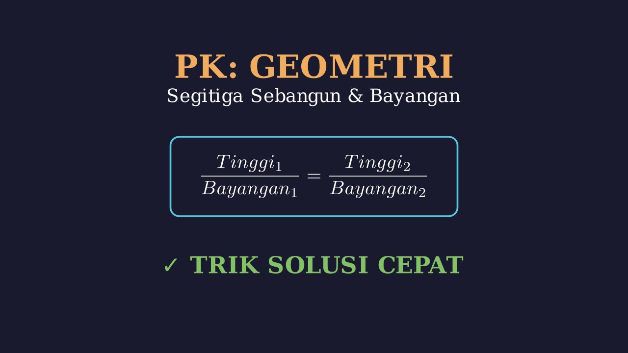 Menghitung Jarak Belalang: Segitiga Sebangun