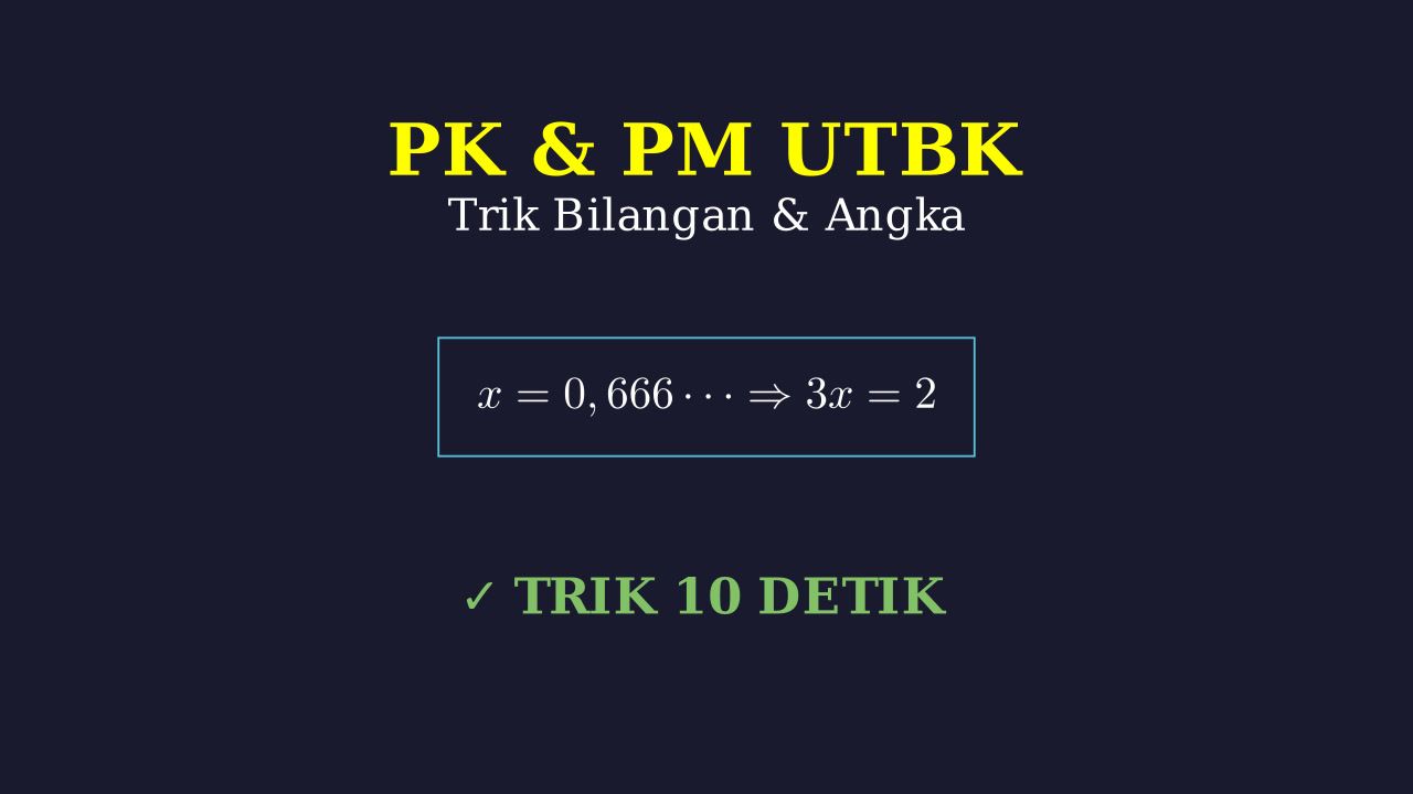 Pengetahuan Kuantitatif dan Penalaran Matematika