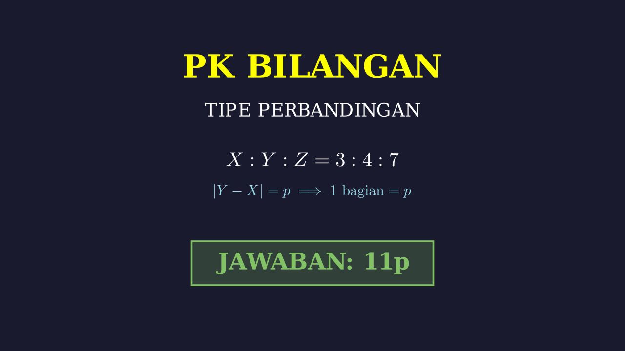 Perbandingan: Mencari Total dari Selisih