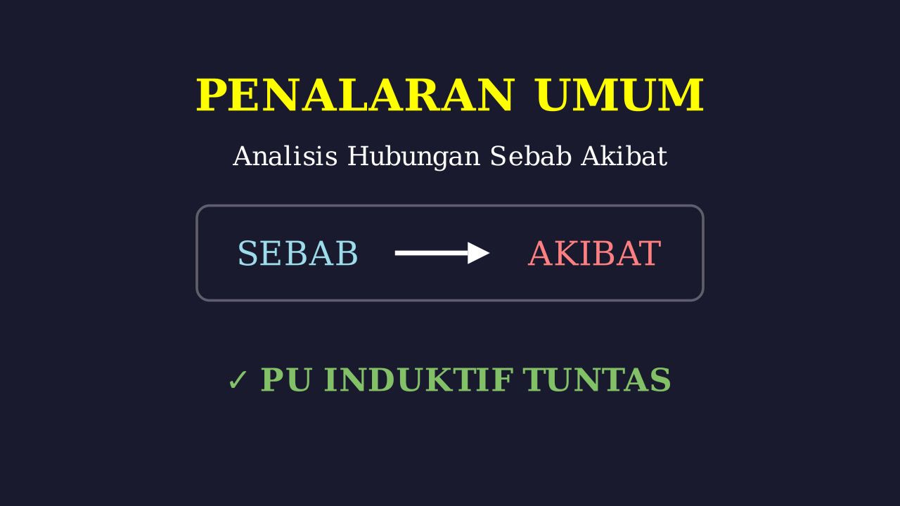 Analisis Hubungan Sebab Akibat