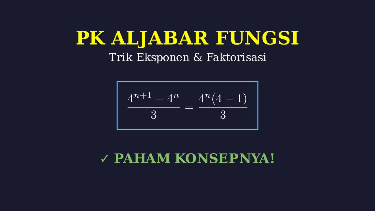 Menyederhanakan Operasi Bilangan Berpangkat