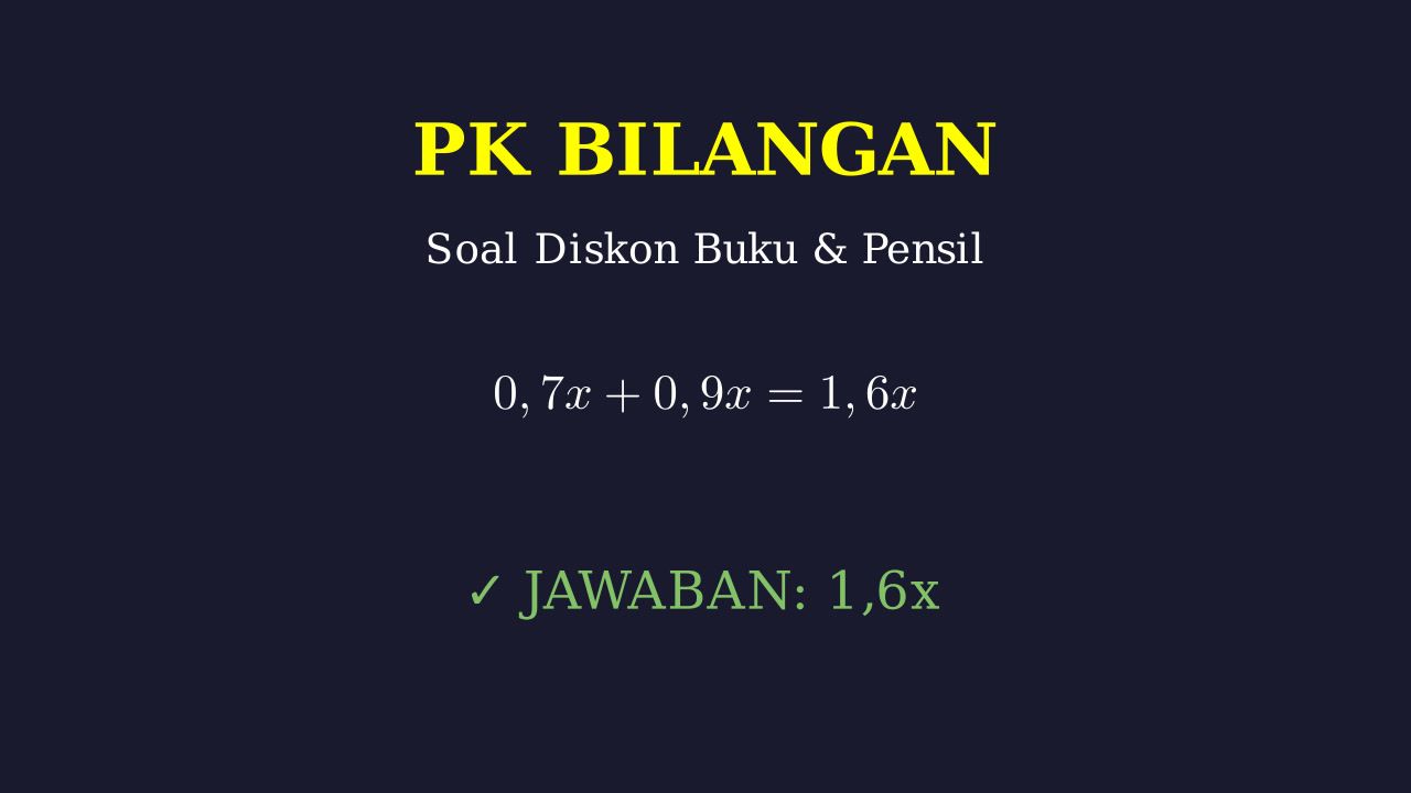 Menghitung Total Harga Setelah Diskon