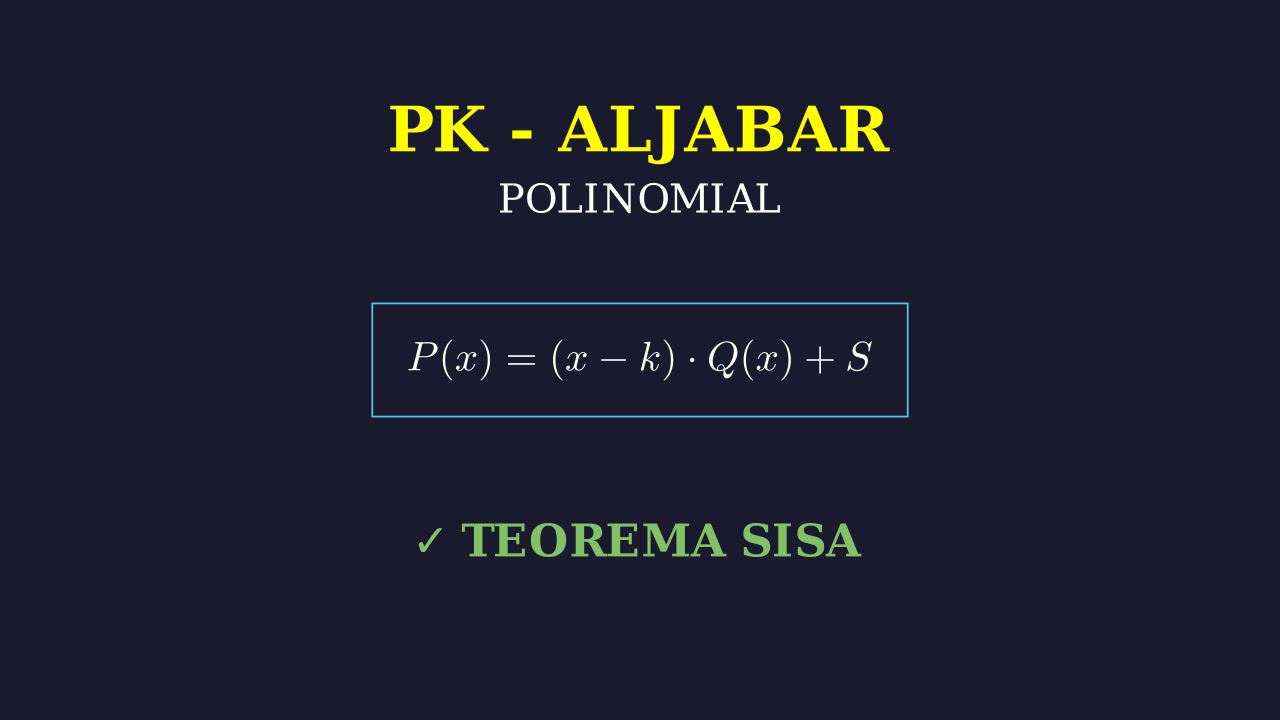 Polinomial: Konsep Suku Banyak