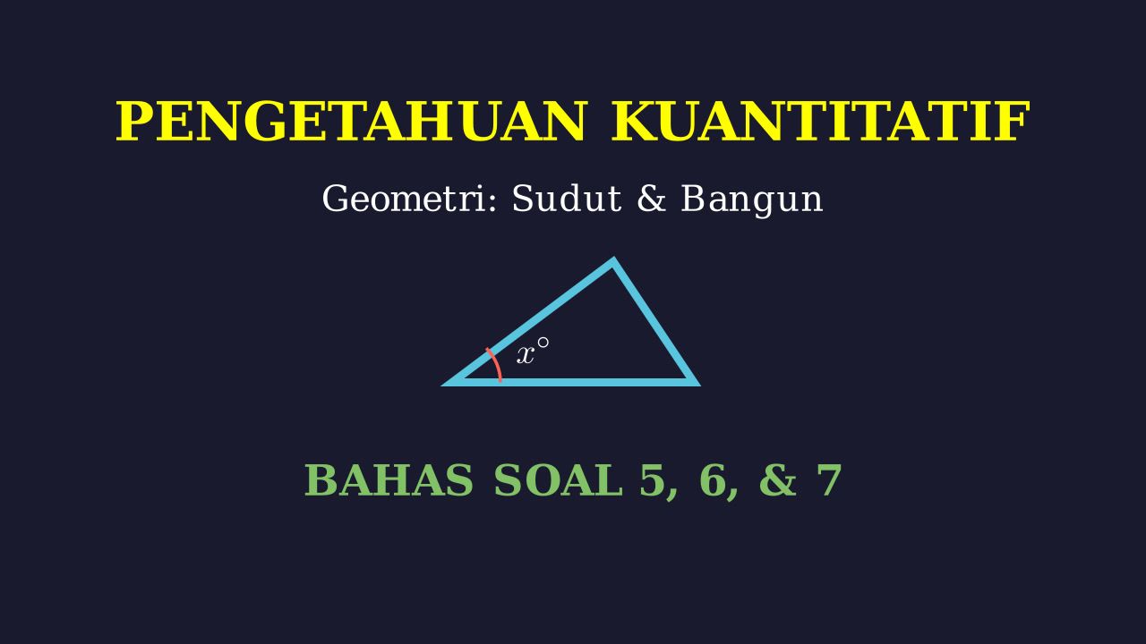 Pengetahuan Kuantitatif: Geometri