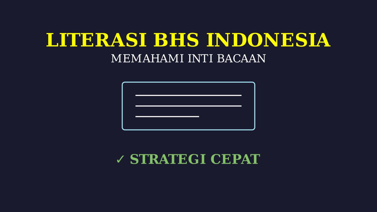 Literasi Bahasa Indonesia