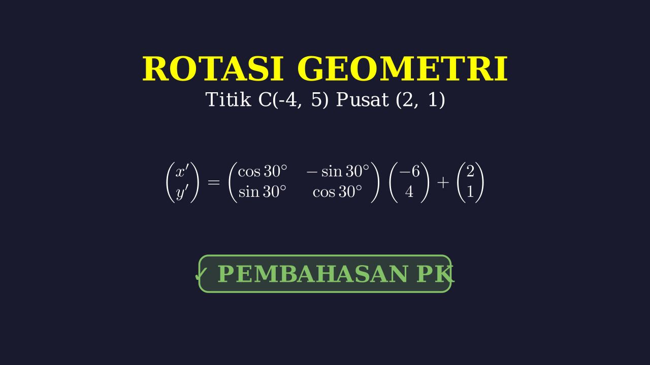 Rotasi Titik Terhadap Pusat (a, b)