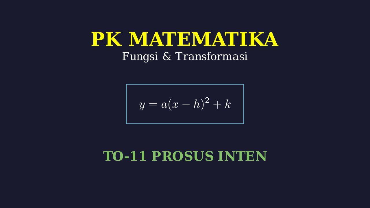 Fungsi Kuadrat dan Transformasi Geometri