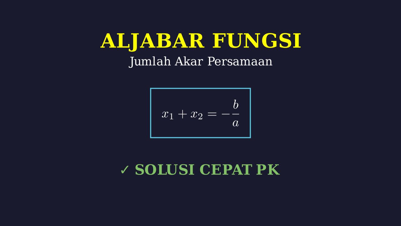 Persamaan Fungsi dan Jumlah Akar Kuadrat