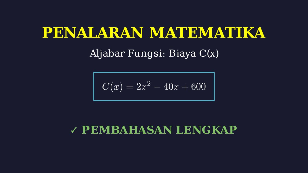 Fungsi Biaya Produksi