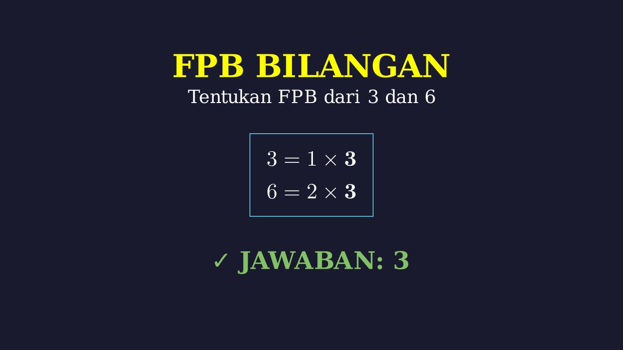 Menentukan FPB Dua Bilangan