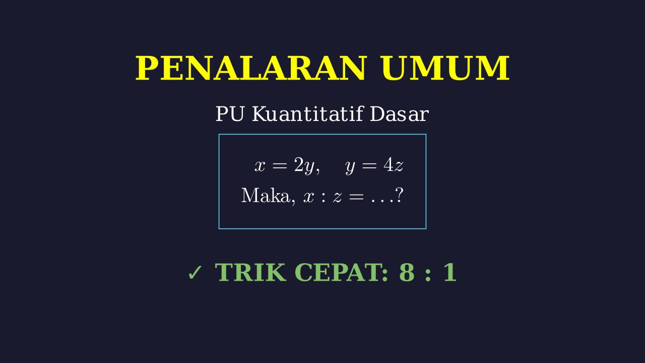 Penalaran Umum & Matematika Dasar