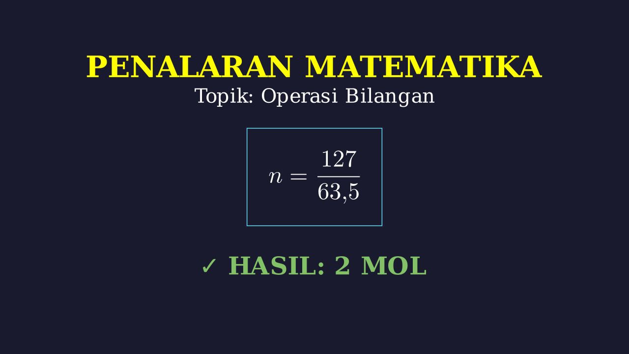 Soal Kimia: Stoikiometri