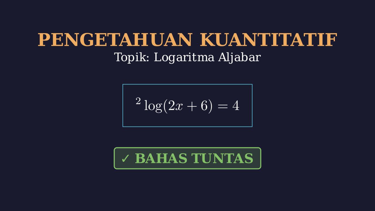 Penyelesaian Soal Logaritma
