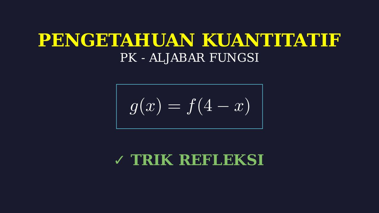 Pencerminan Fungsi Terhadap Garis x=2