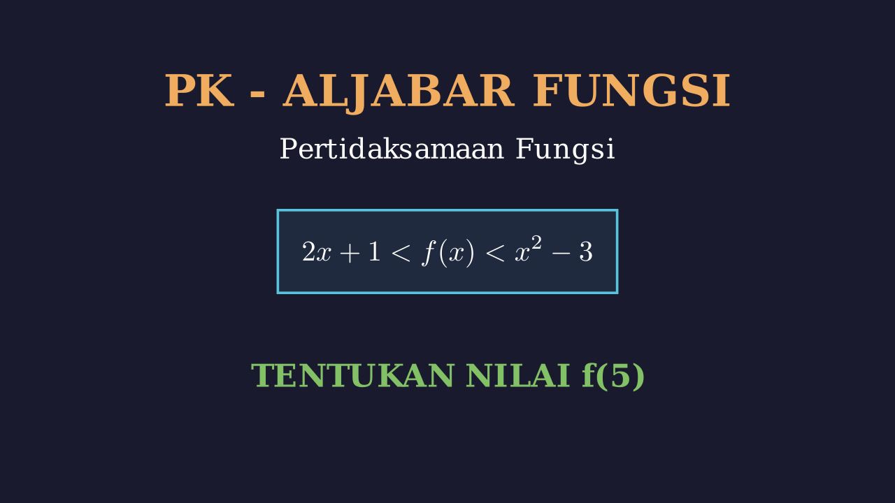 Pertidaksamaan Fungsi dan Fungsi Rasional