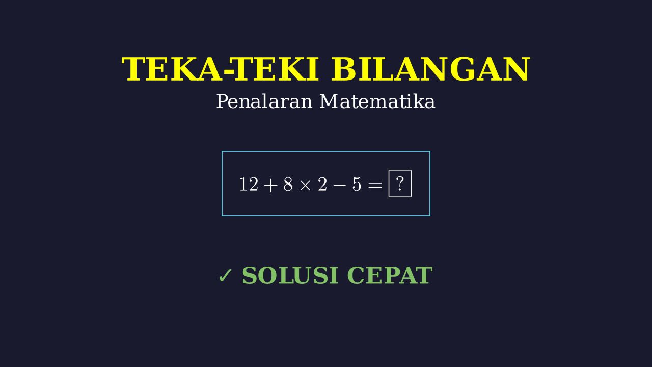 Teka-Teki Silang Matematika