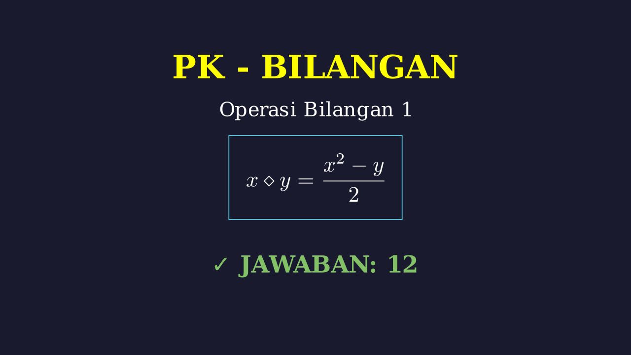 Operasi Bilangan Dasar