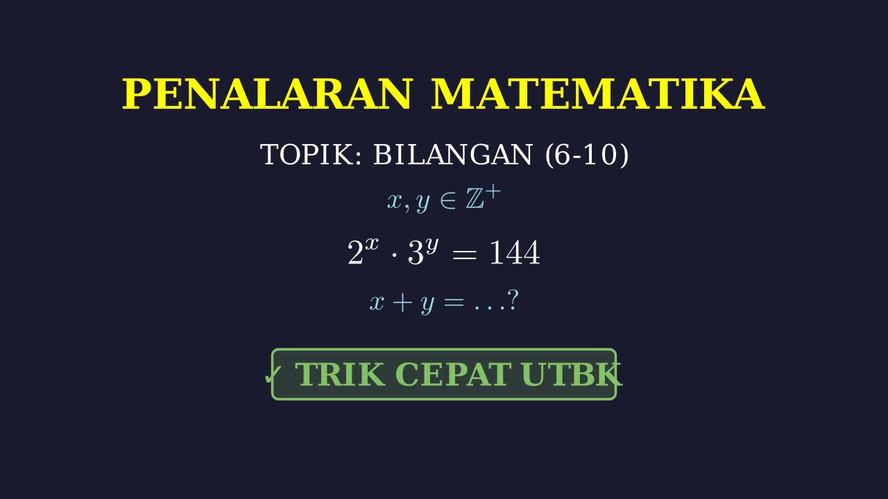 Pembahasan Soal Penalaran: No. 6-10