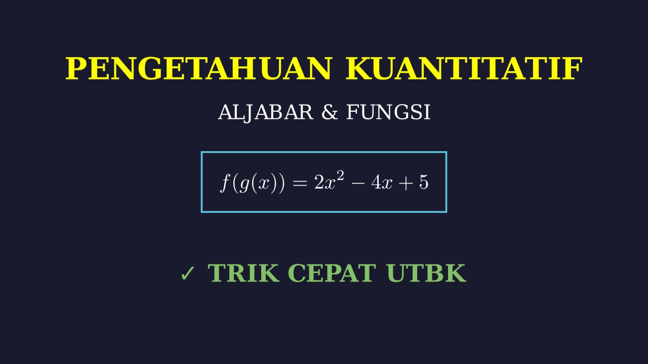 Penyelesaian Soal UTBK