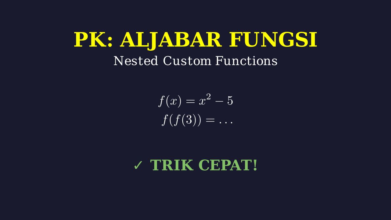Order of Operations: Nested Custom Functions