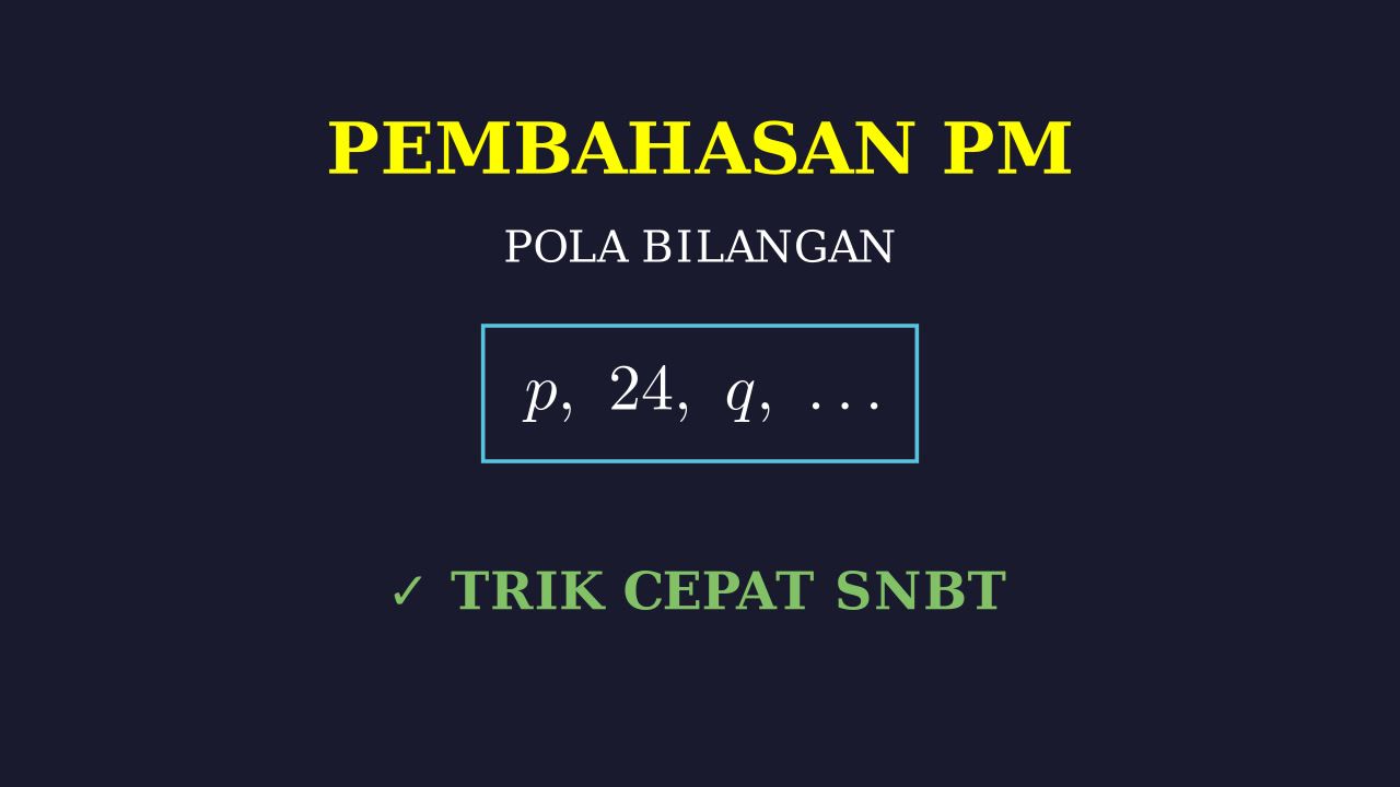 Pola Bilangan: Pengunjung Taman Bermain