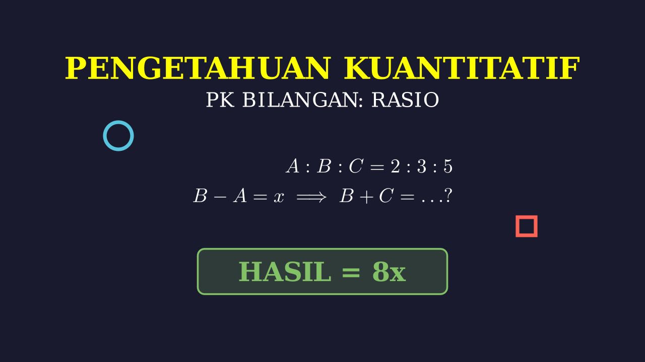 Soal Perbandingan: Selisih dan Total