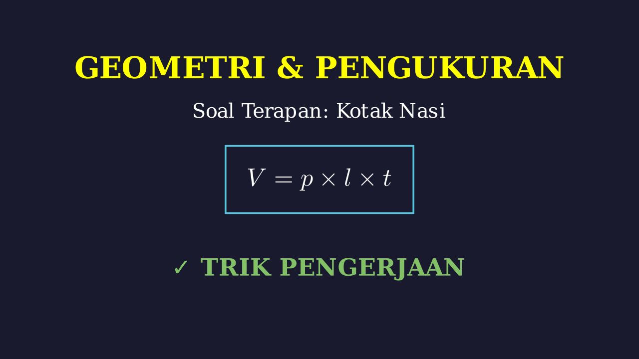 Matematika Terapan: Makan Bergizi Gratis