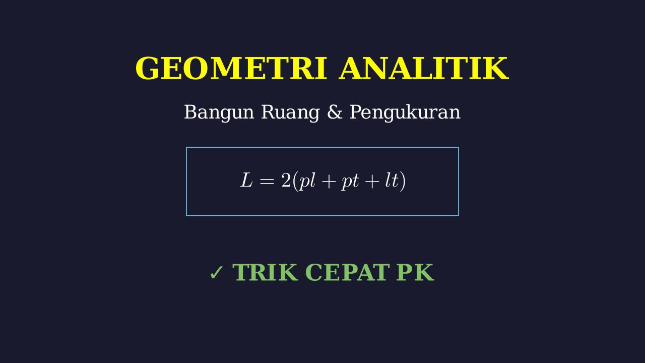 Geometri Analitik & Bangun Ruang