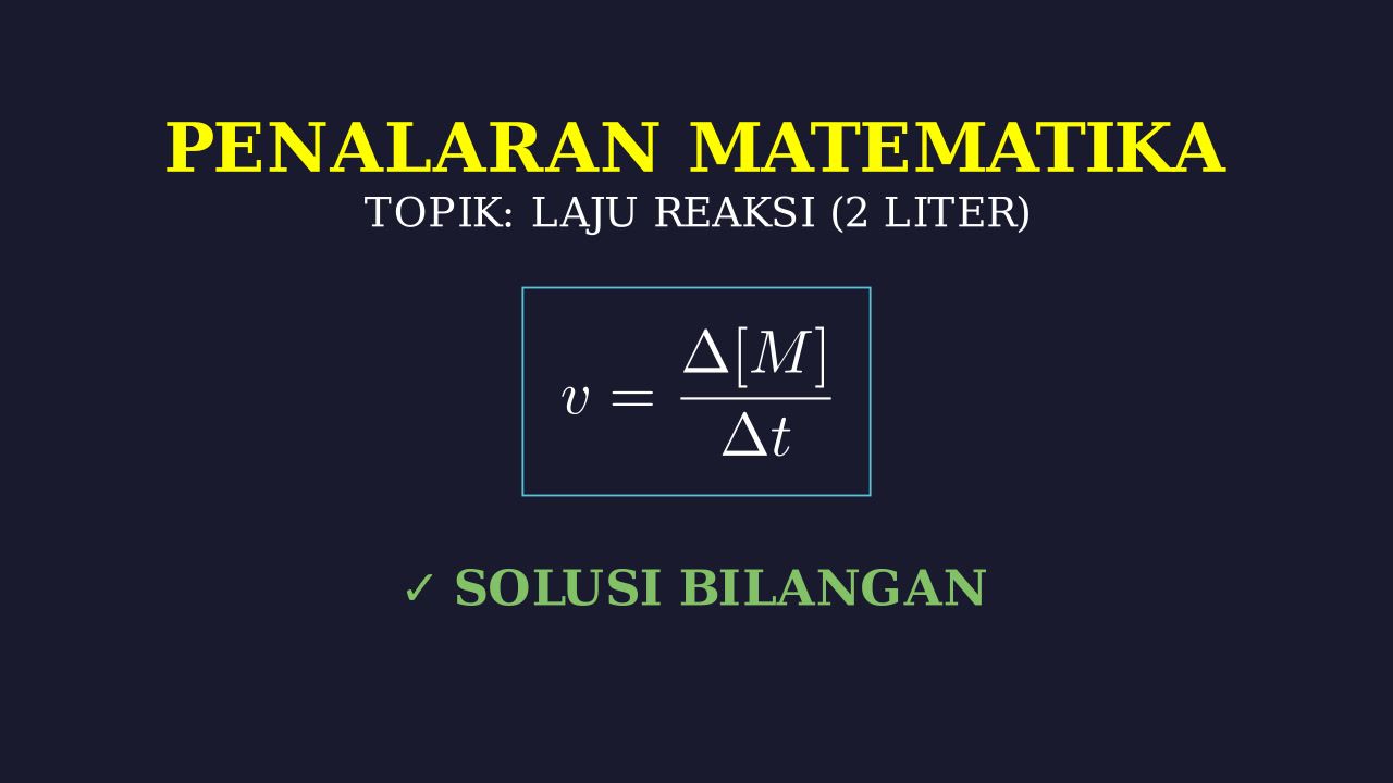 Menghitung Laju Reaksi