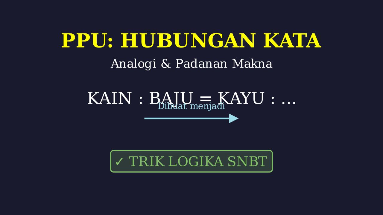 Analogi Kata: Hubungan Logika