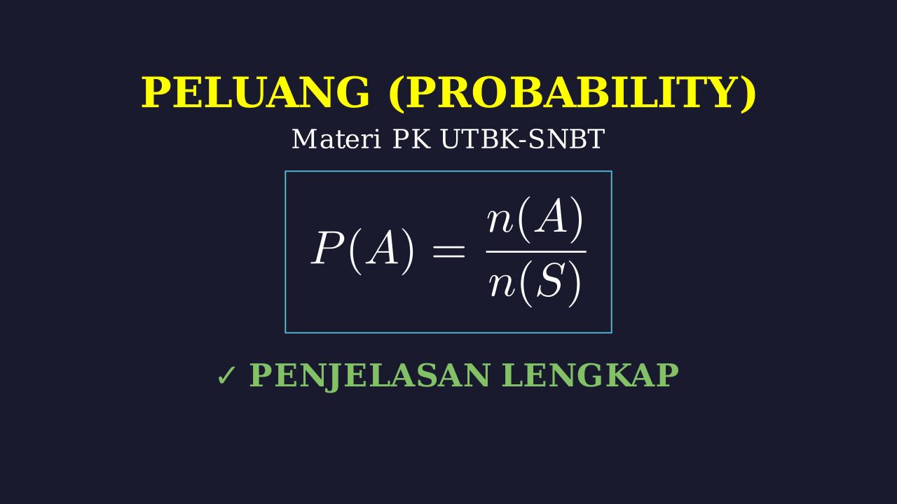 Konsep Dasar Peluang