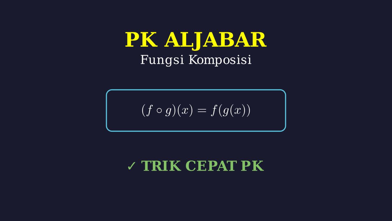 Fungsi Komposisi: Latihan Soal