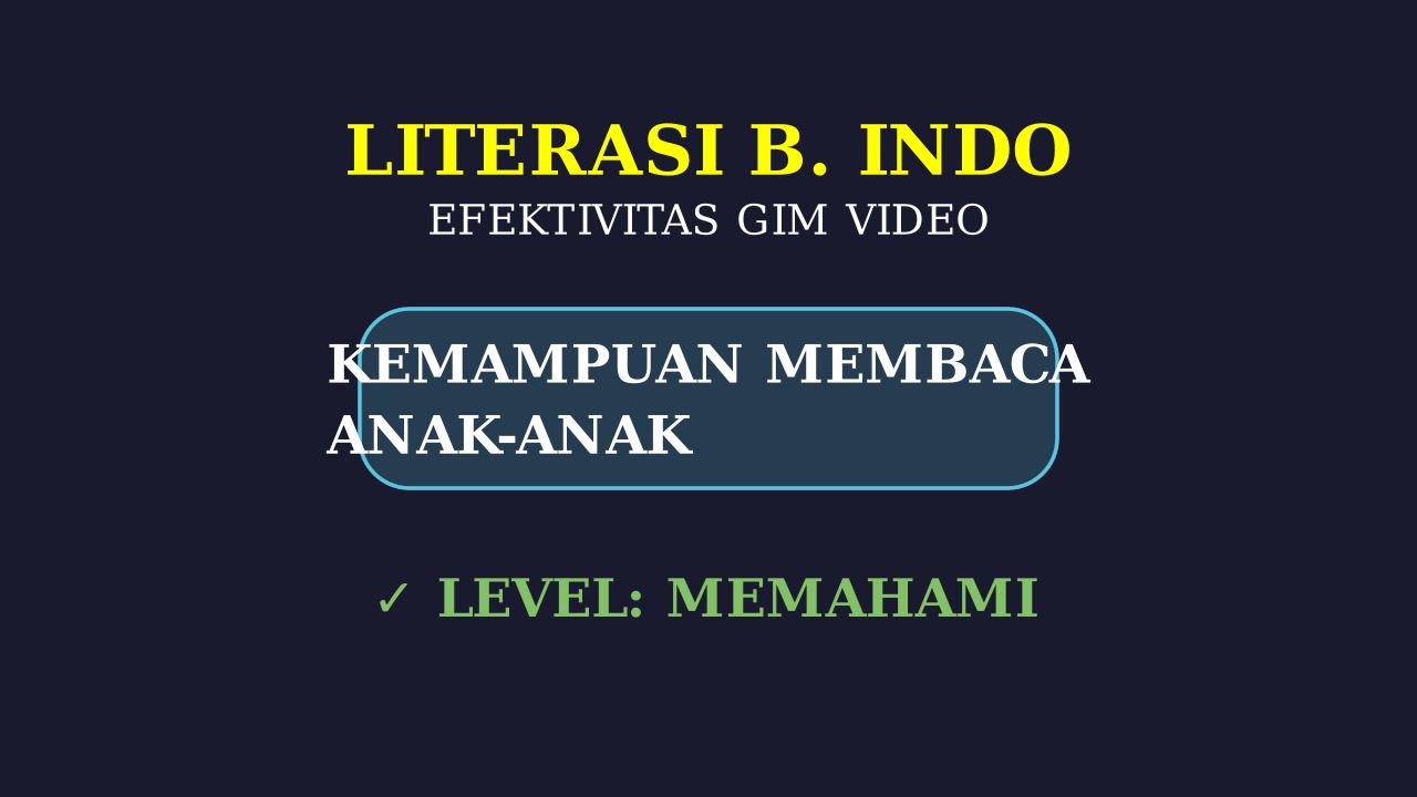 Gim Video Aksi: Meningkatkan Kemampuan Membaca