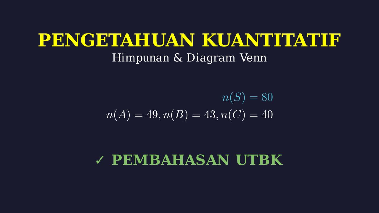 Himpunan: Menghitung Pilihan Universitas