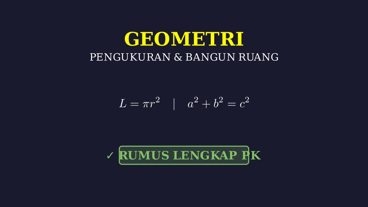 Geometri: Panduan Lengkap Konsep Dasar