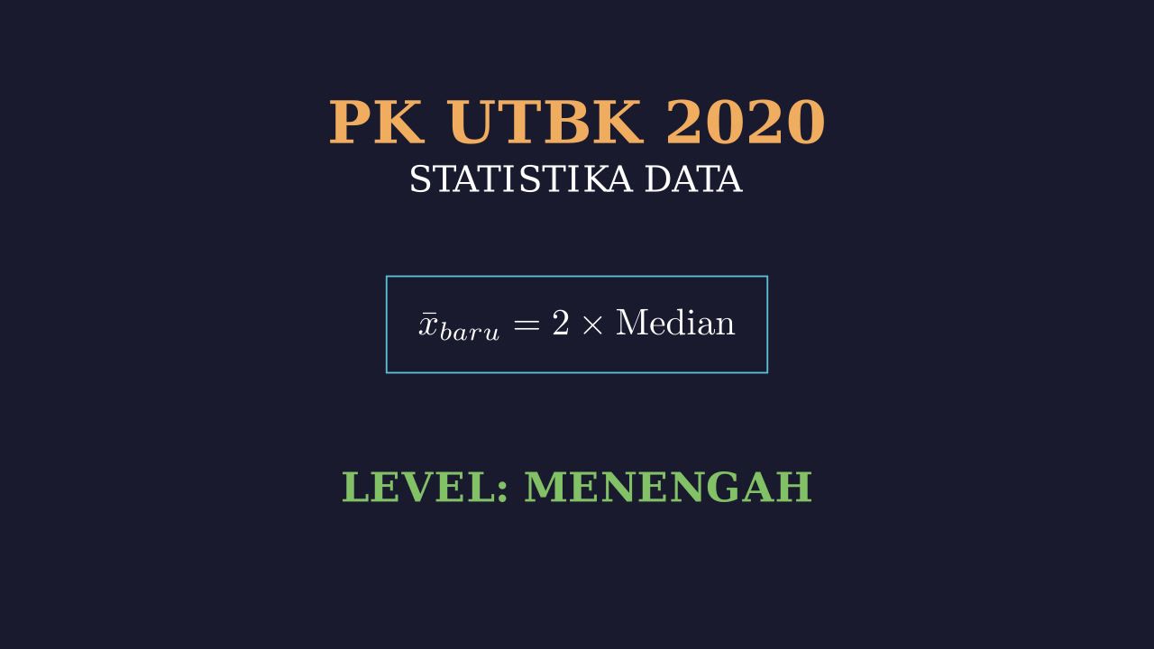 UTBK 2020: Rata-rata dan Median