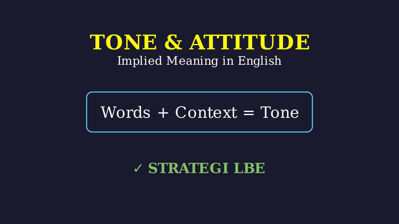 Tone and Attitude in Communication